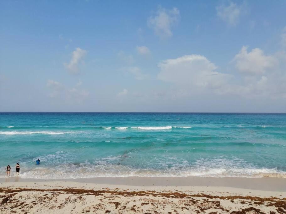 Confortable Depa En Condominio Frente Al Mar! 坎昆 外观 照片