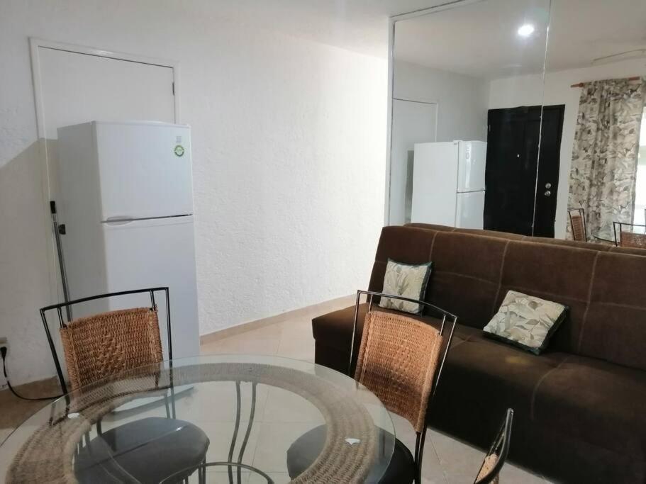 Confortable Depa En Condominio Frente Al Mar! 坎昆 外观 照片